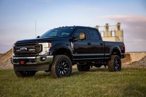 Ford F-250 Super Duty LED Light Kit - Grille Mount - Rough Country - Slimline - Black - '20-'22
